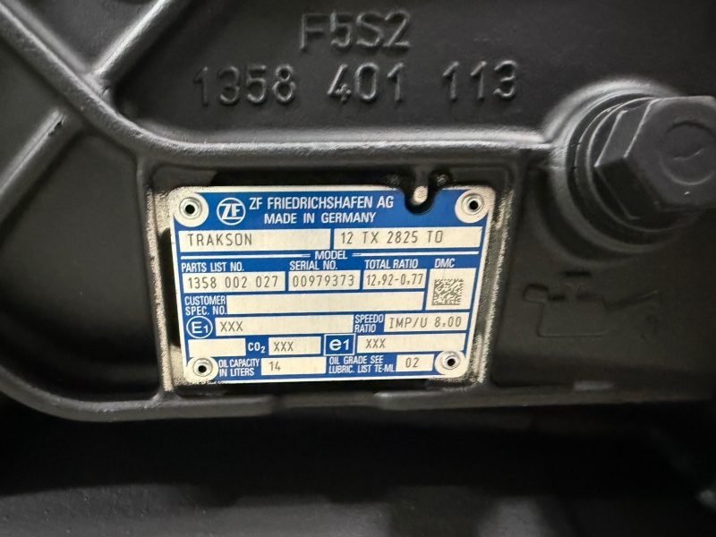 Коробка КПП ZF 12TX2825TO автомат с NH/4C и датчиком (КамАЗ 6595, КамАЗ 65951, КамАЗ 65956) / ZF 1358.002.027 